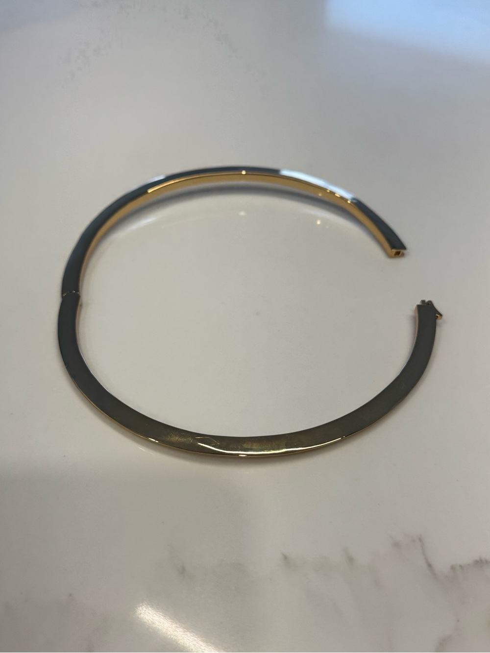 JENNY BIRD 14k Gold Collar Necklace Sculpted Design NWOT - Picture 9 of 11